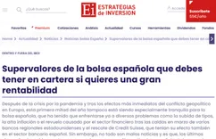 Noticia Supervalores de la bolsa española